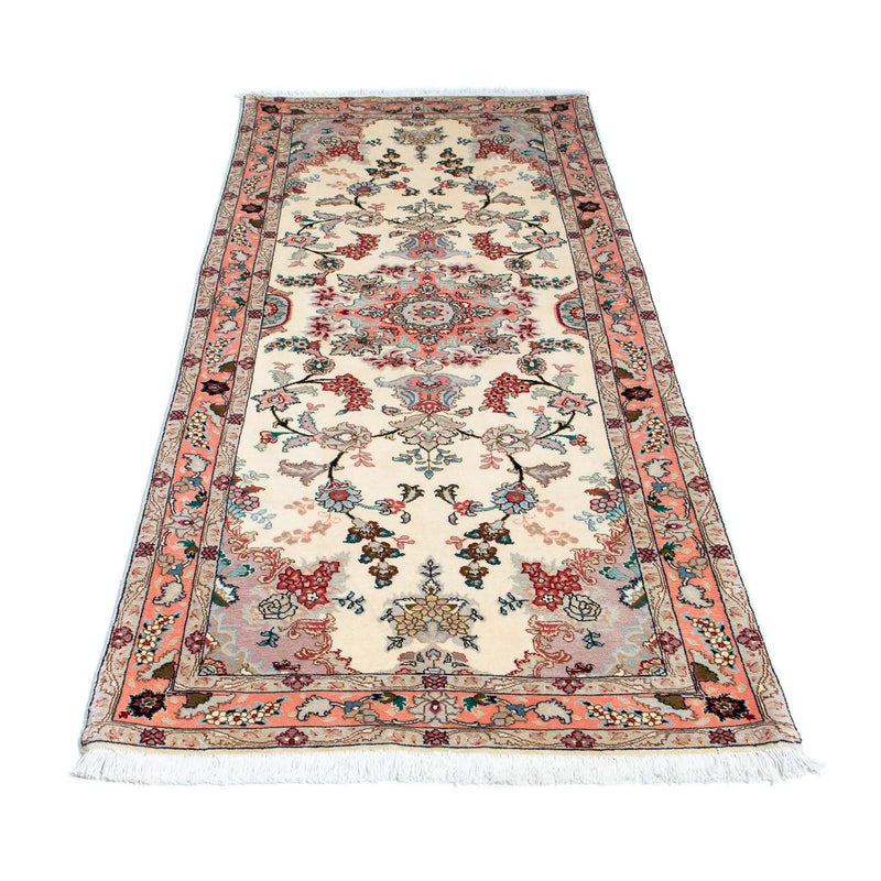 Alfombra de pasillo Alfombra Persa - Tabriz - Real - 205 x 82 cm - beige