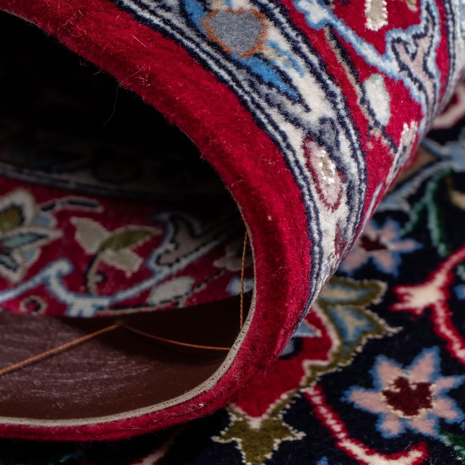 Alfombra Persa - Isfahan - Prima - 105 x 70 cm - rojo oscuro