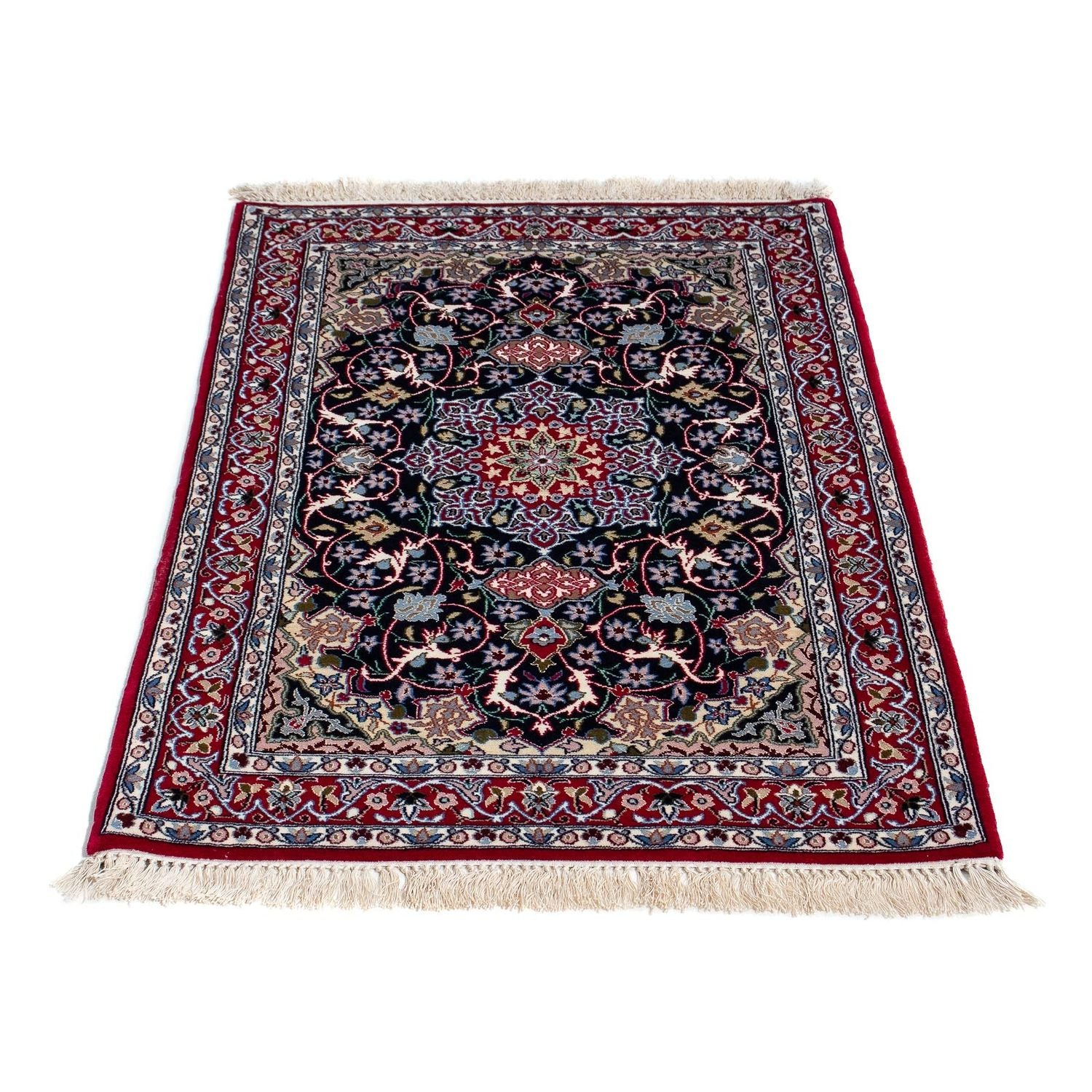 Alfombra Persa - Isfahan - Prima - 105 x 70 cm - rojo oscuro