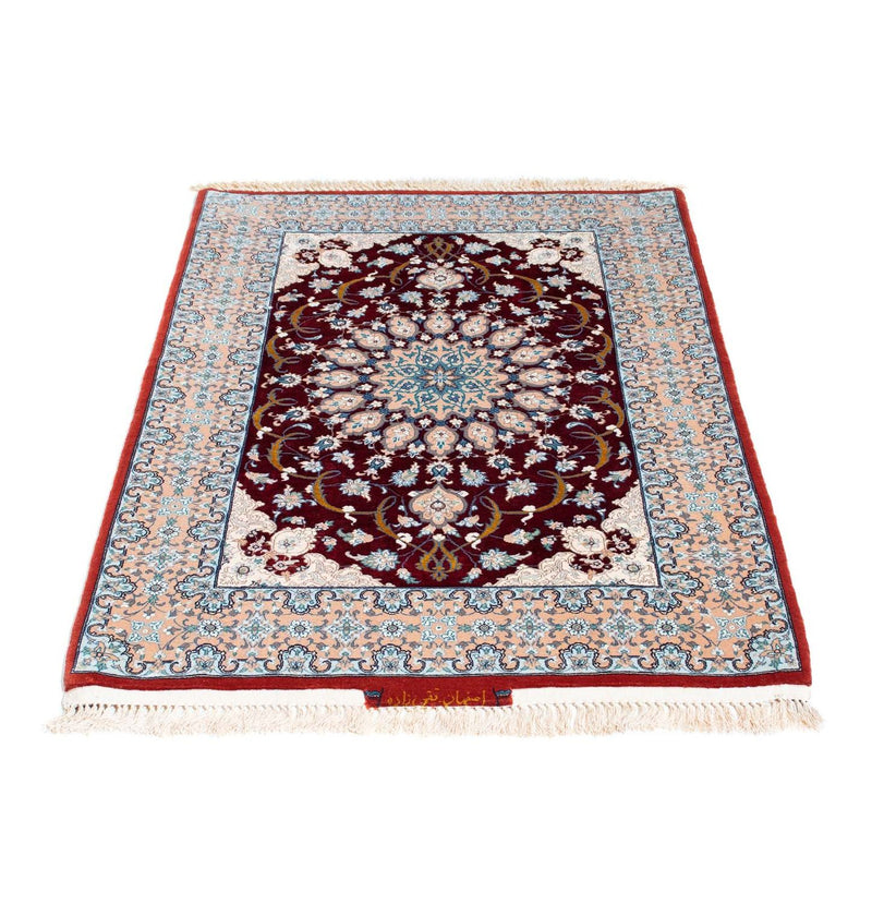 Alfombra Persa - Isfahan - Prima - 119 x 84 cm - rojo oscuro