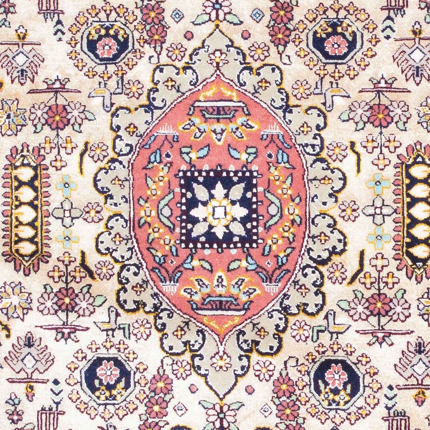 Alfombra Persa - Isfahan - Prima - 126 x 83 cm - azul claro