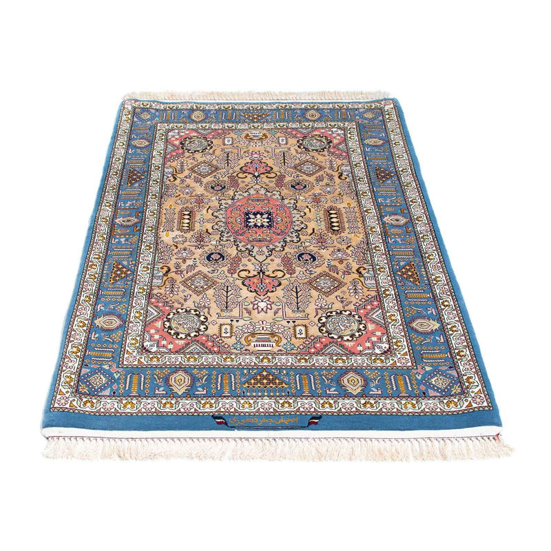 Alfombra Persa - Isfahan - Prima - 126 x 83 cm - azul claro