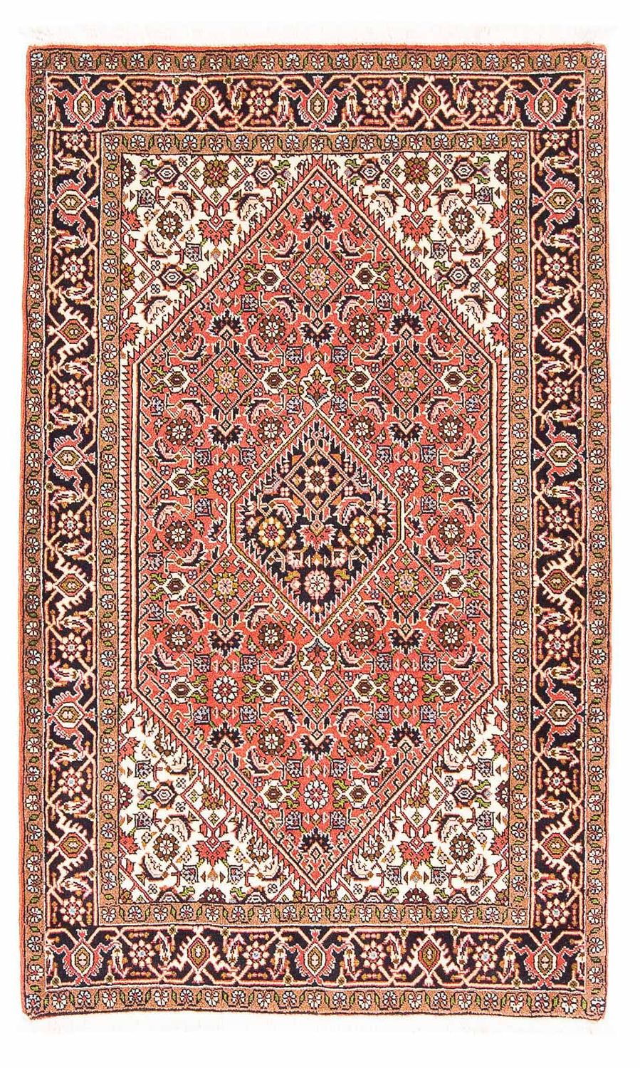 Alfombra persa - Bidjar - 140 x 87 cm - rojo claro