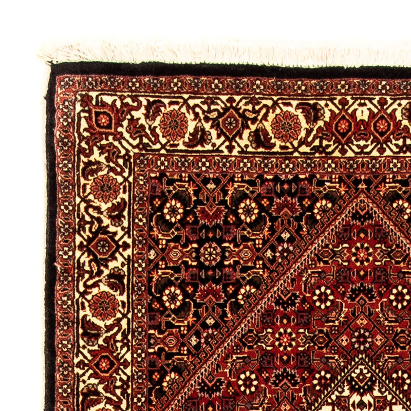 Alfombra de pasillo Alfombra persa - Bidjar - 296 x 83 cm - rojo oscuro