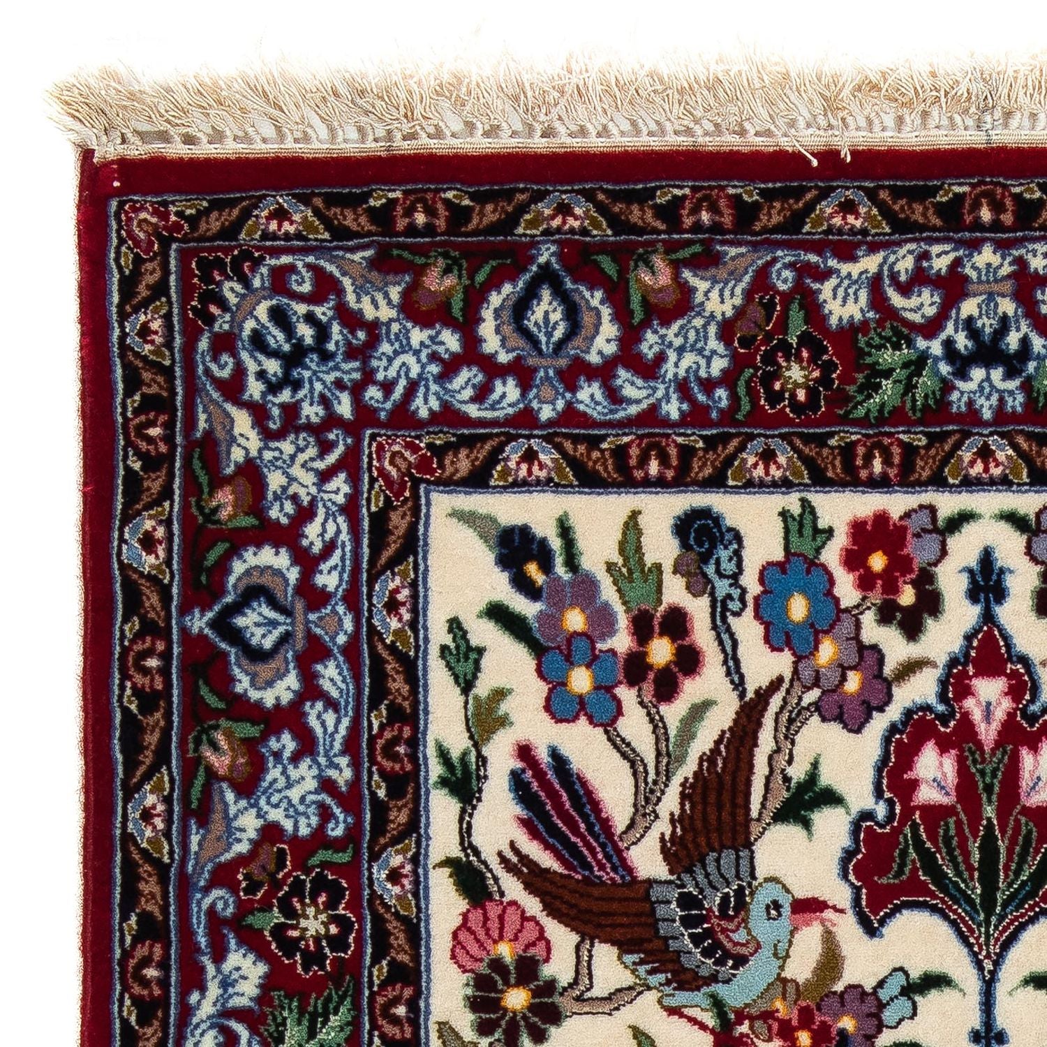 Alfombra Persa - Isfahan - Prima - 105 x 67 cm - rojo oscuro