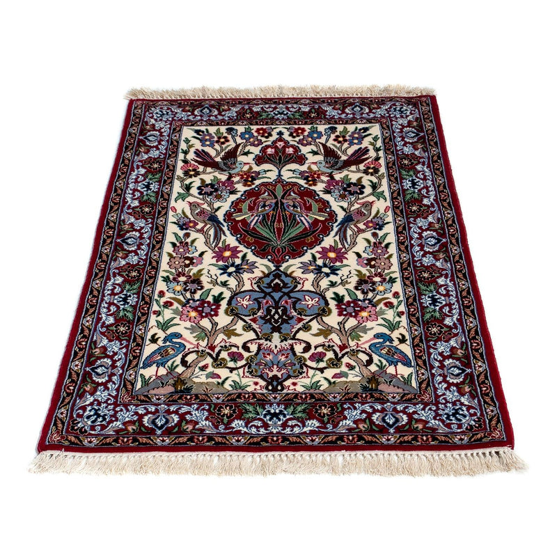 Alfombra Persa - Isfahan - Prima - 105 x 67 cm - rojo oscuro