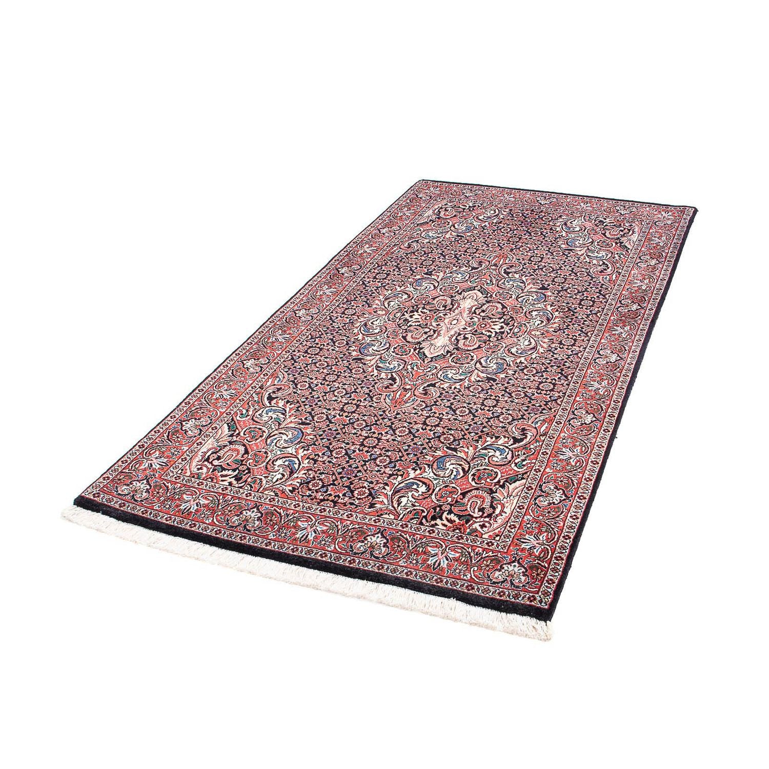Alfombra de pasillo Alfombra persa - Bidjar - 192 x 102 cm - rojo claro