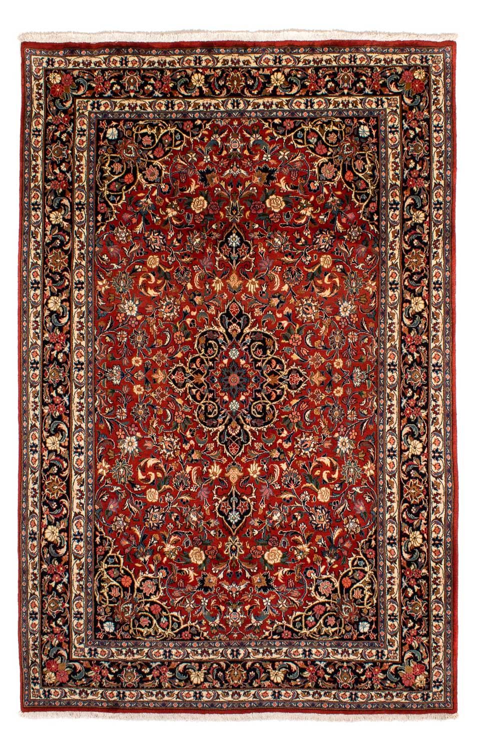 Alfombra persa - Real - 278 x 180 cm - rojo oscuro