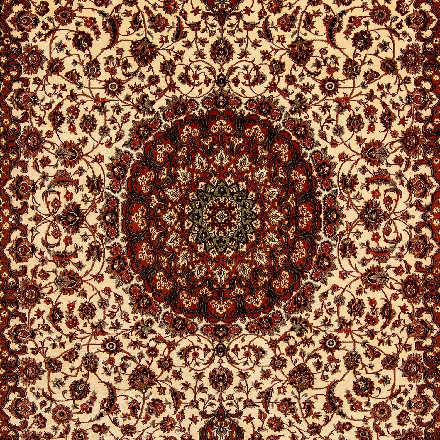 Alfombra persa - Ghom - 358 x 244 cm - rojo oscuro