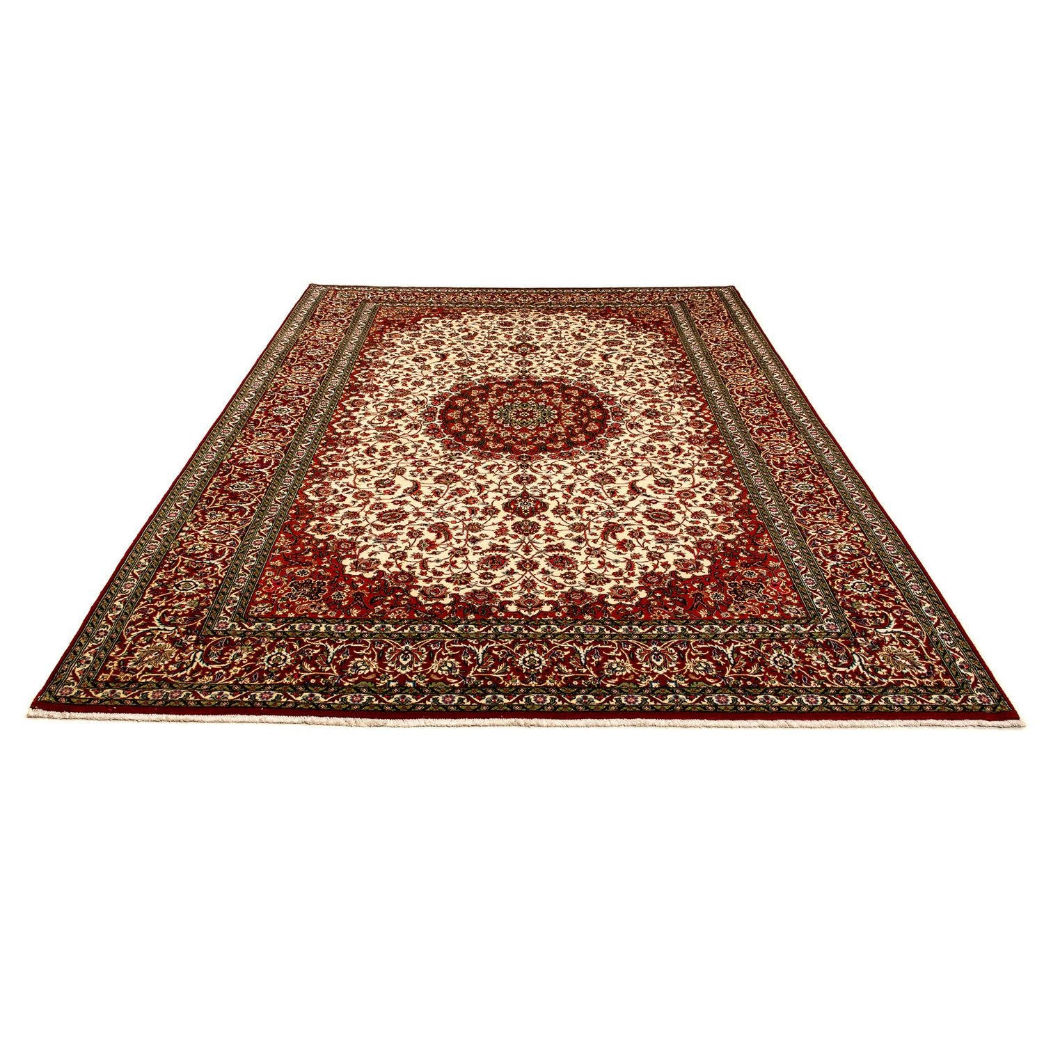 Alfombra persa - Ghom - 358 x 244 cm - rojo oscuro