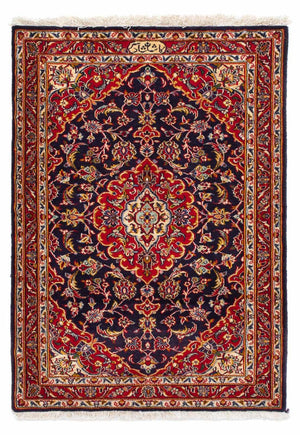 Alfombra persa - Keshan - 113 x 78 cm - azul oscuro