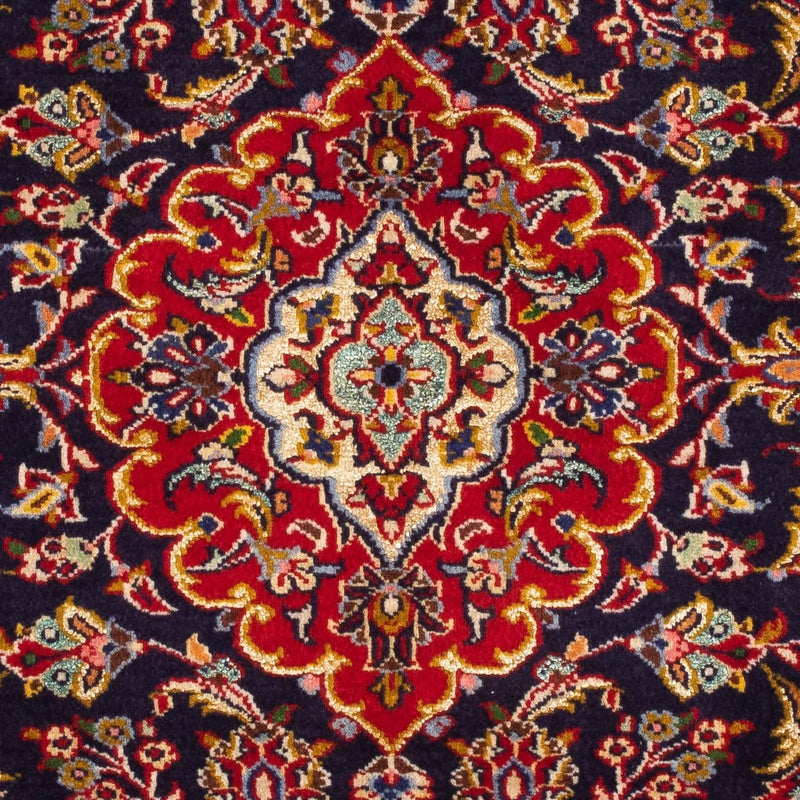 Alfombra persa - Keshan - 113 x 78 cm - azul oscuro