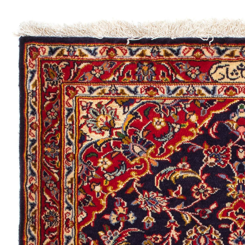 Alfombra persa - Keshan - 113 x 78 cm - azul oscuro