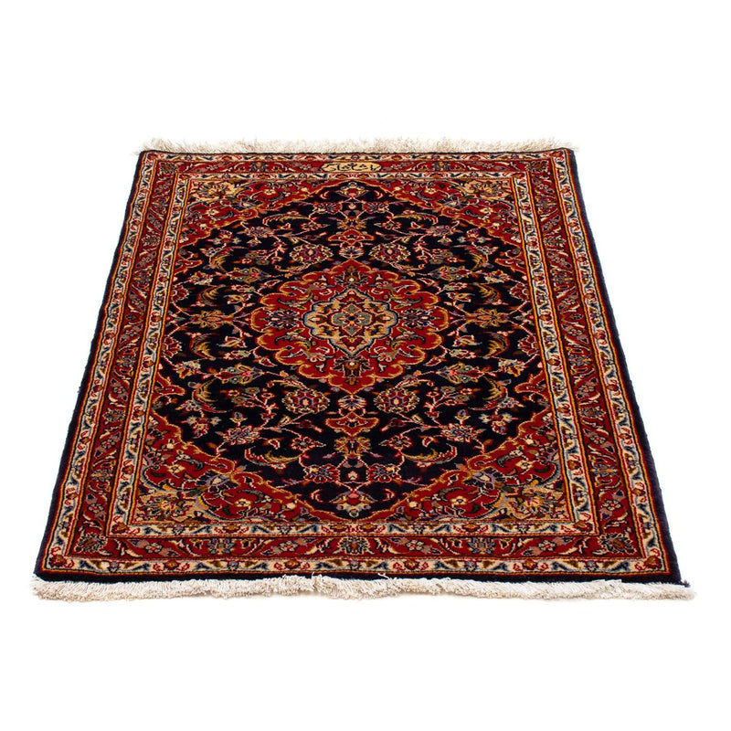 Alfombra persa - Keshan - 113 x 78 cm - azul oscuro