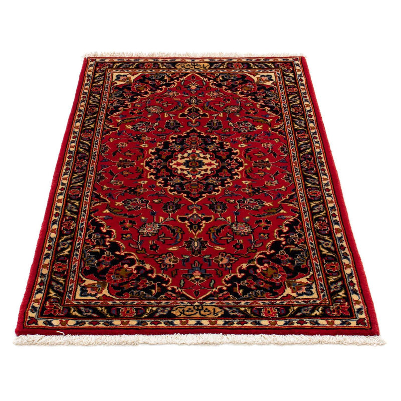 Alfombra persa - Keshan - 129 x 71 cm - rojo oscuro