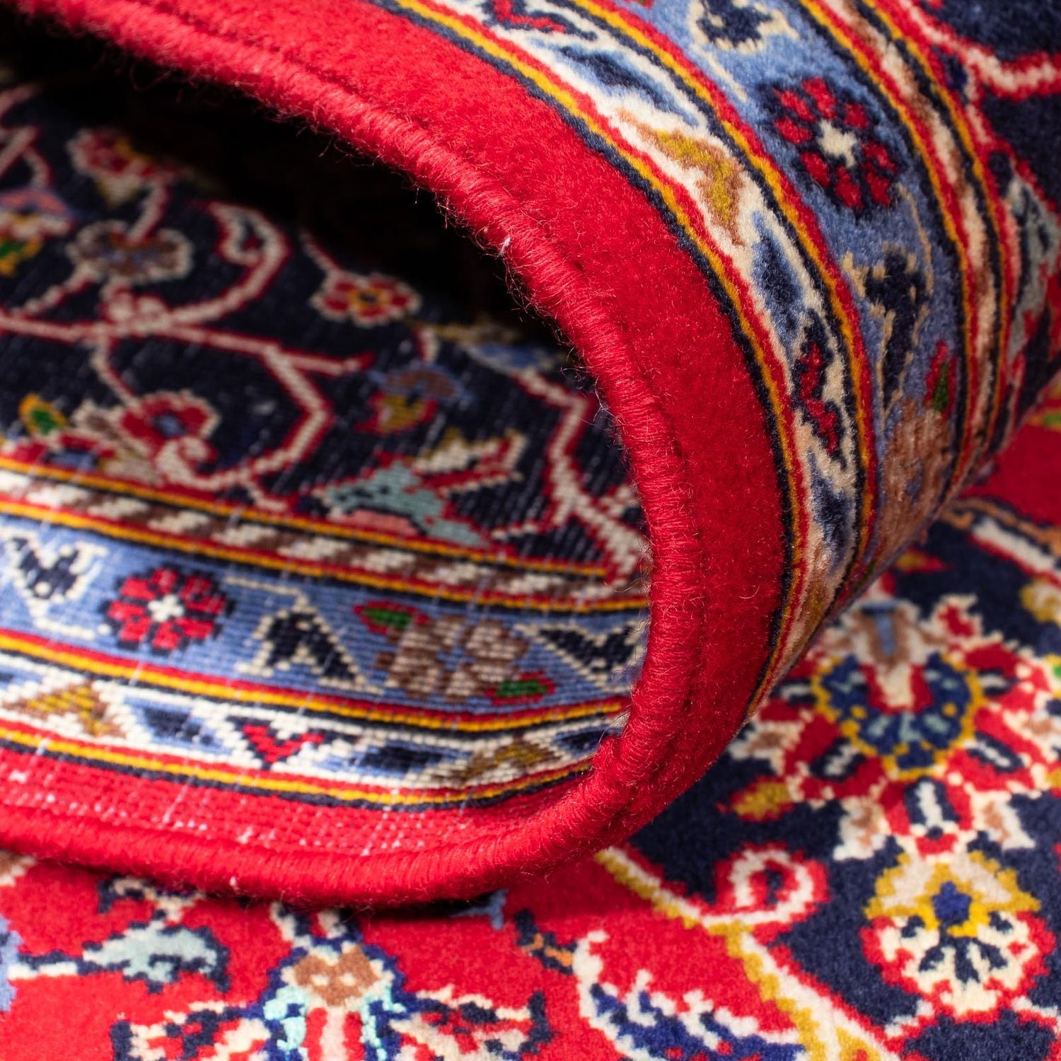 Alfombra persa - Keshan - 225 x 138 cm - rojo