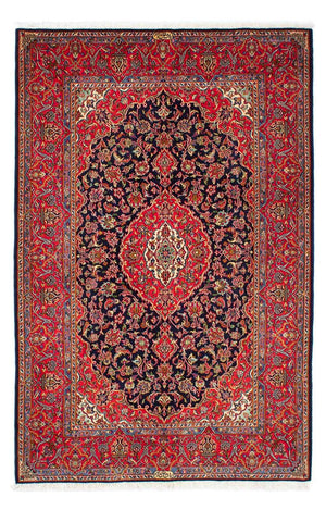 Alfombra persa - Keshan - 220 x 144 cm - rojo