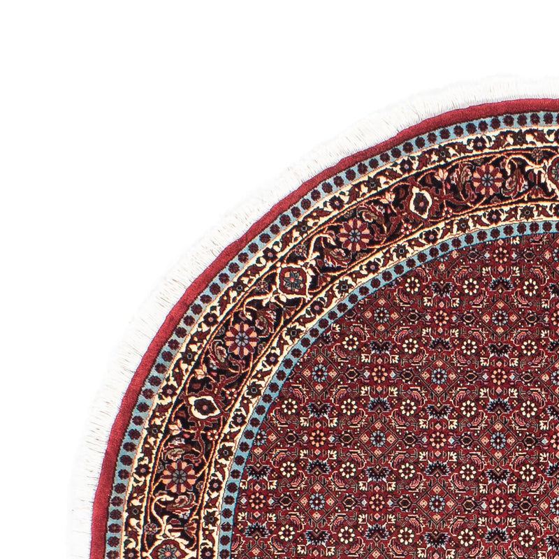 Alfombra persa - Bidjar redondo  - 155 x 155 cm - rojo oscuro