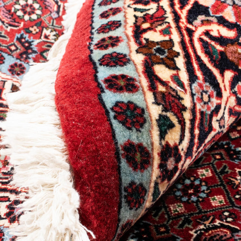 Alfombra persa - Bidjar redondo  - 155 x 155 cm - rojo oscuro