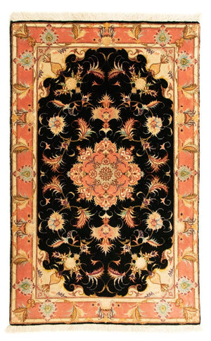 Alfombra Persa - Tabriz - Real - 118 x 71 cm - negro
