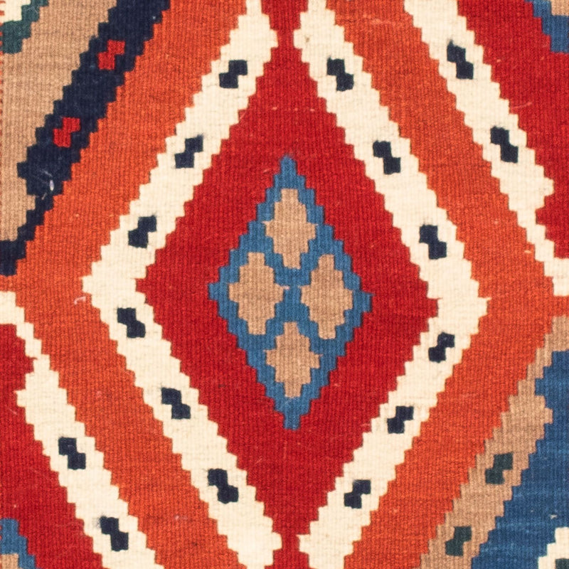 Alfombra Kelim - Oriental cuadrado  - 103 x 102 cm - azul claro