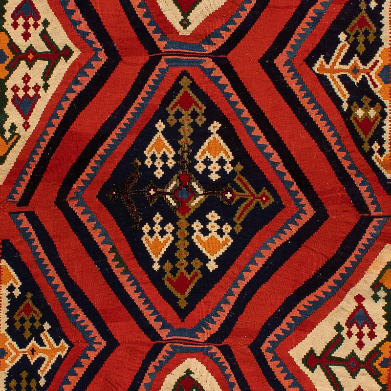Alfombra Kelim - Oriental - 290 x 173 cm - rojo oscuro