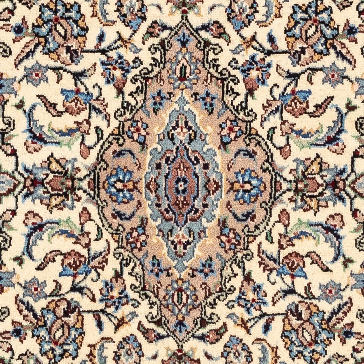 Alfombra persa - Keshan - 150 x 97 cm - beige