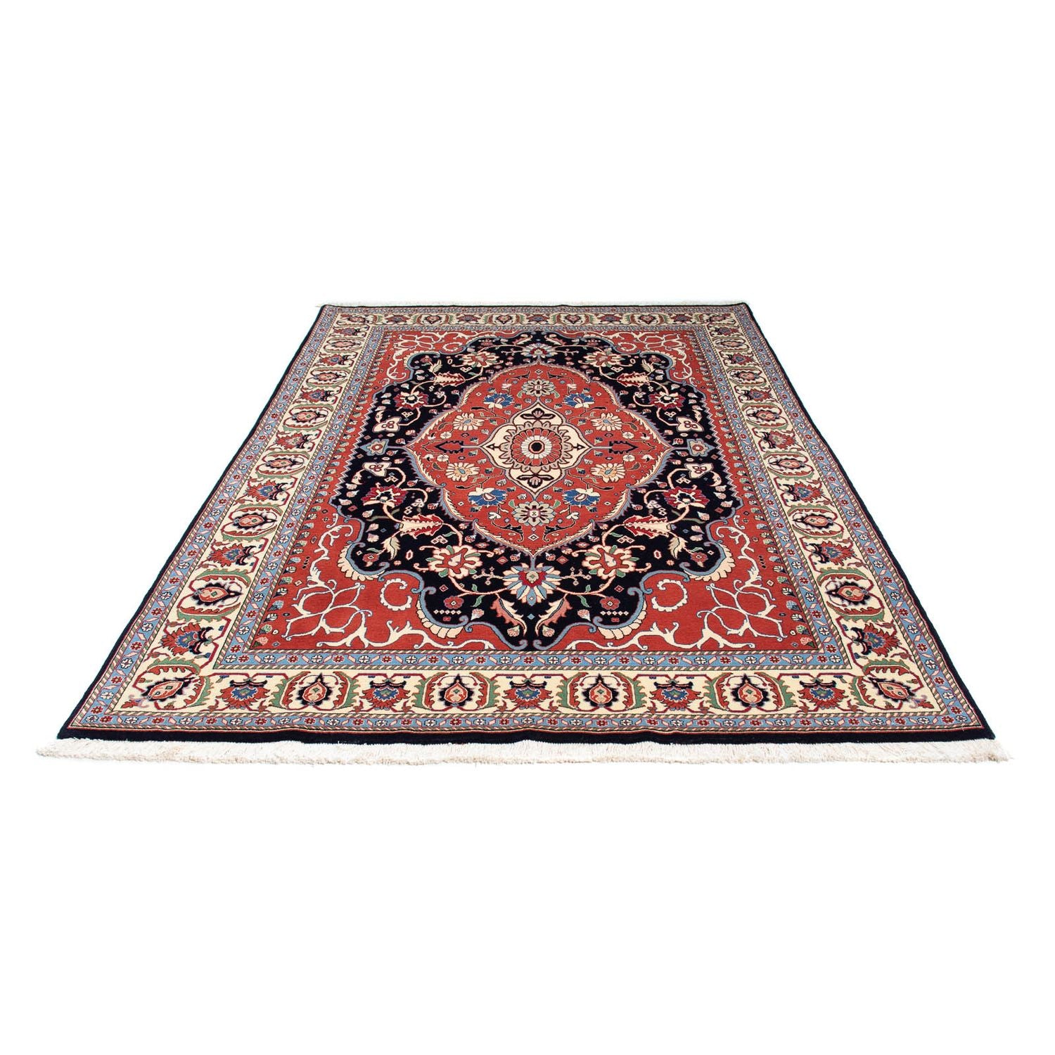 Alfombra Gabbeh - Persa Kashkuli - 249 x 174 cm - azul oscuro