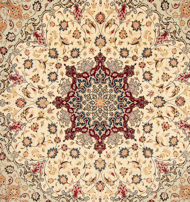 Alfombra Persa - Tabriz - Real cuadrado  - 258 x 252 cm - beige