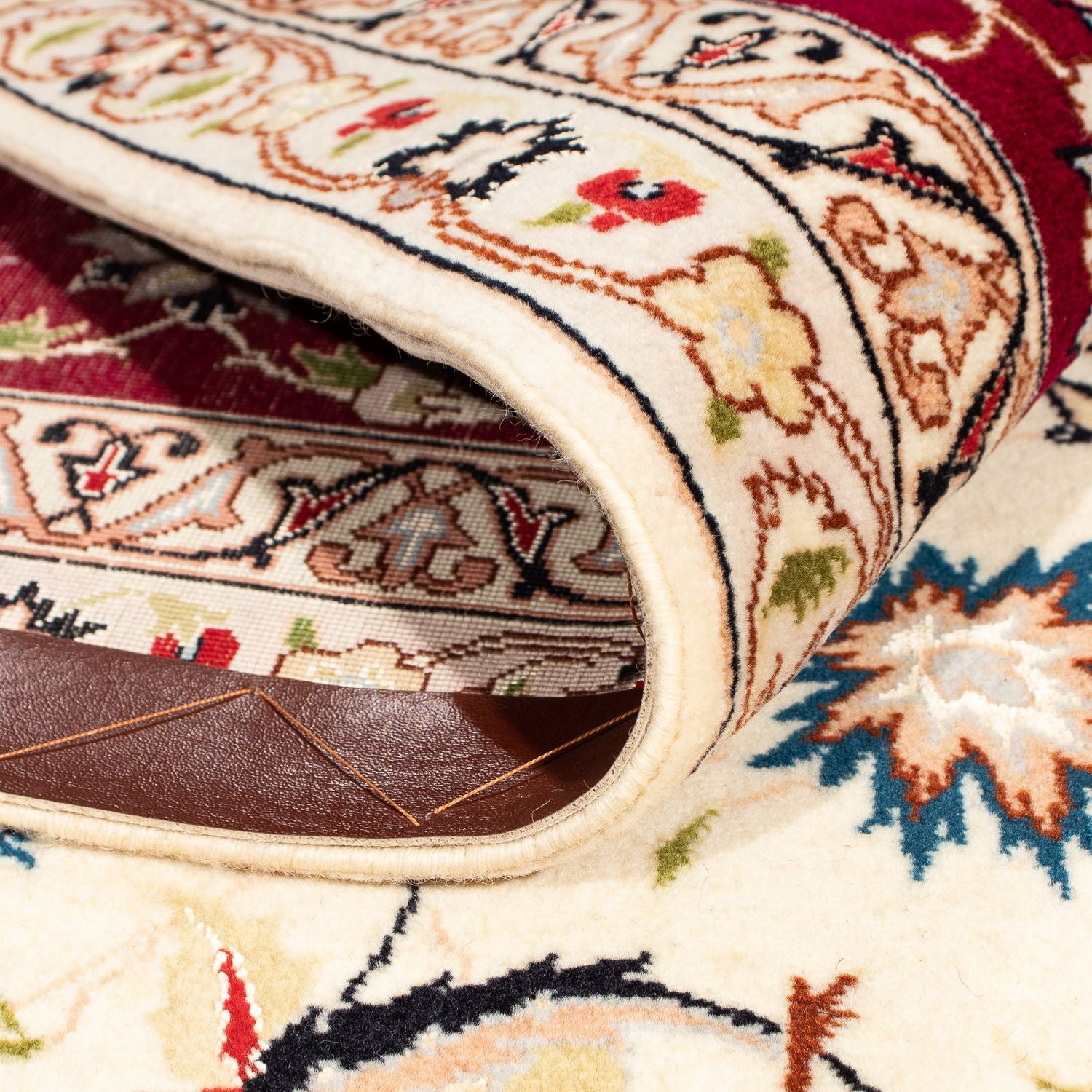 Alfombra Persa - Tabriz - Real cuadrado  - 258 x 252 cm - beige
