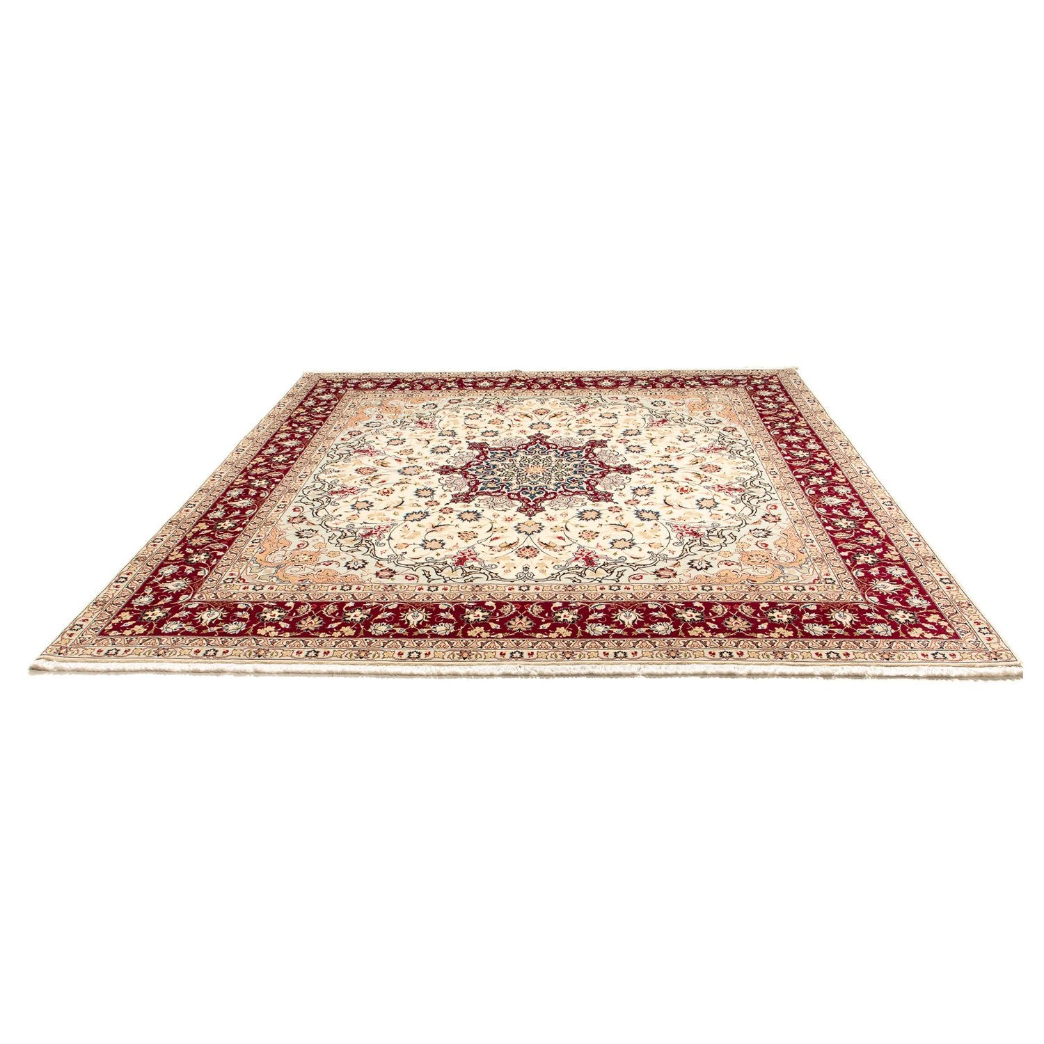 Alfombra Persa - Tabriz - Real cuadrado  - 258 x 252 cm - beige