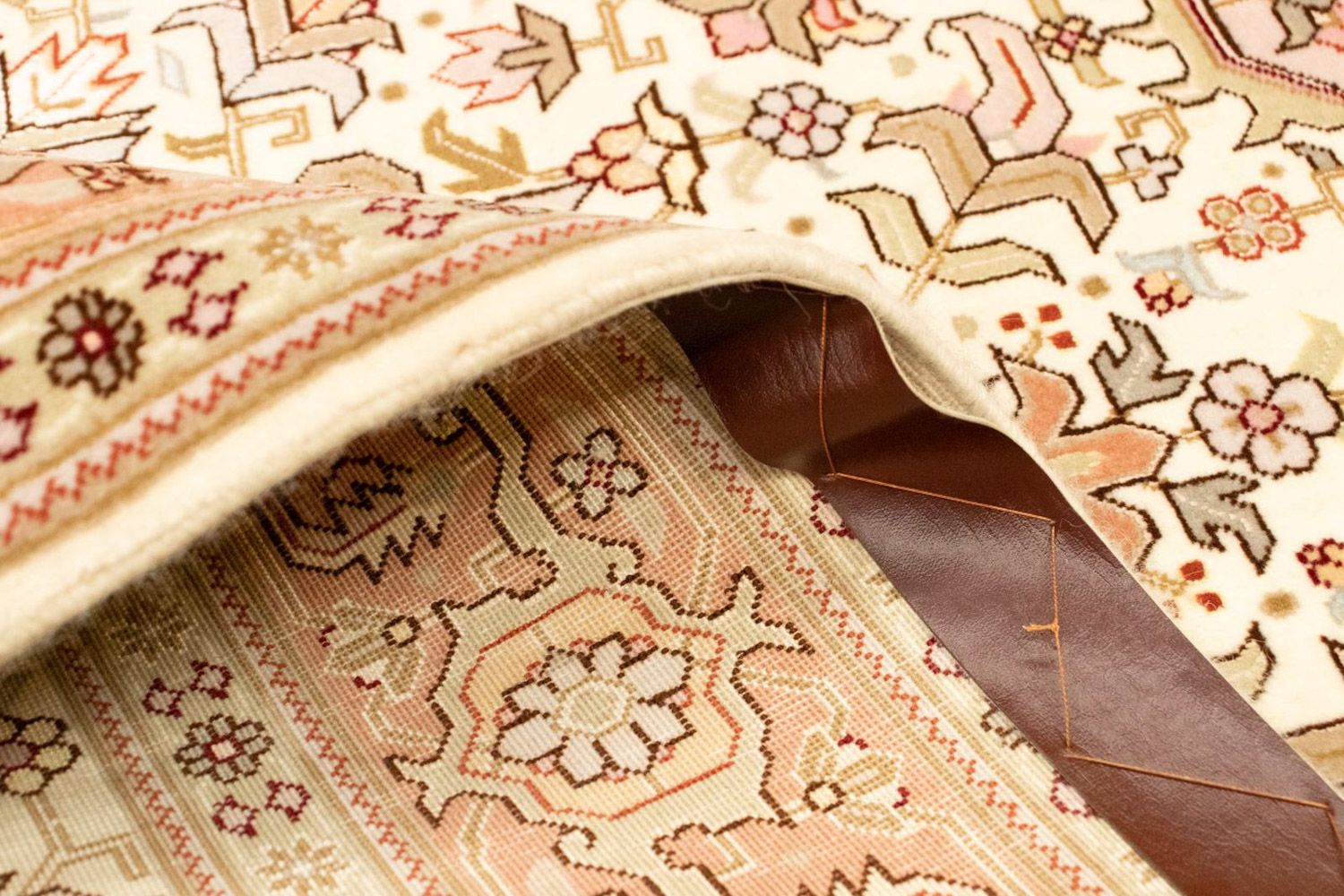 Alfombra Persa - Tabriz - Real - 156 x 102 cm - beige