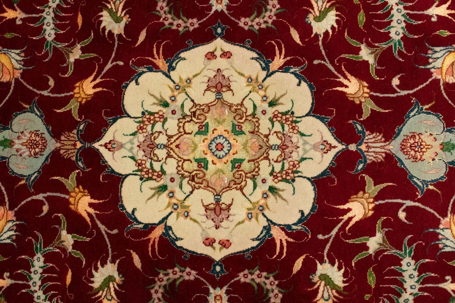 Alfombra Persa - Tabriz - Real - 149 x 100 cm - rojo