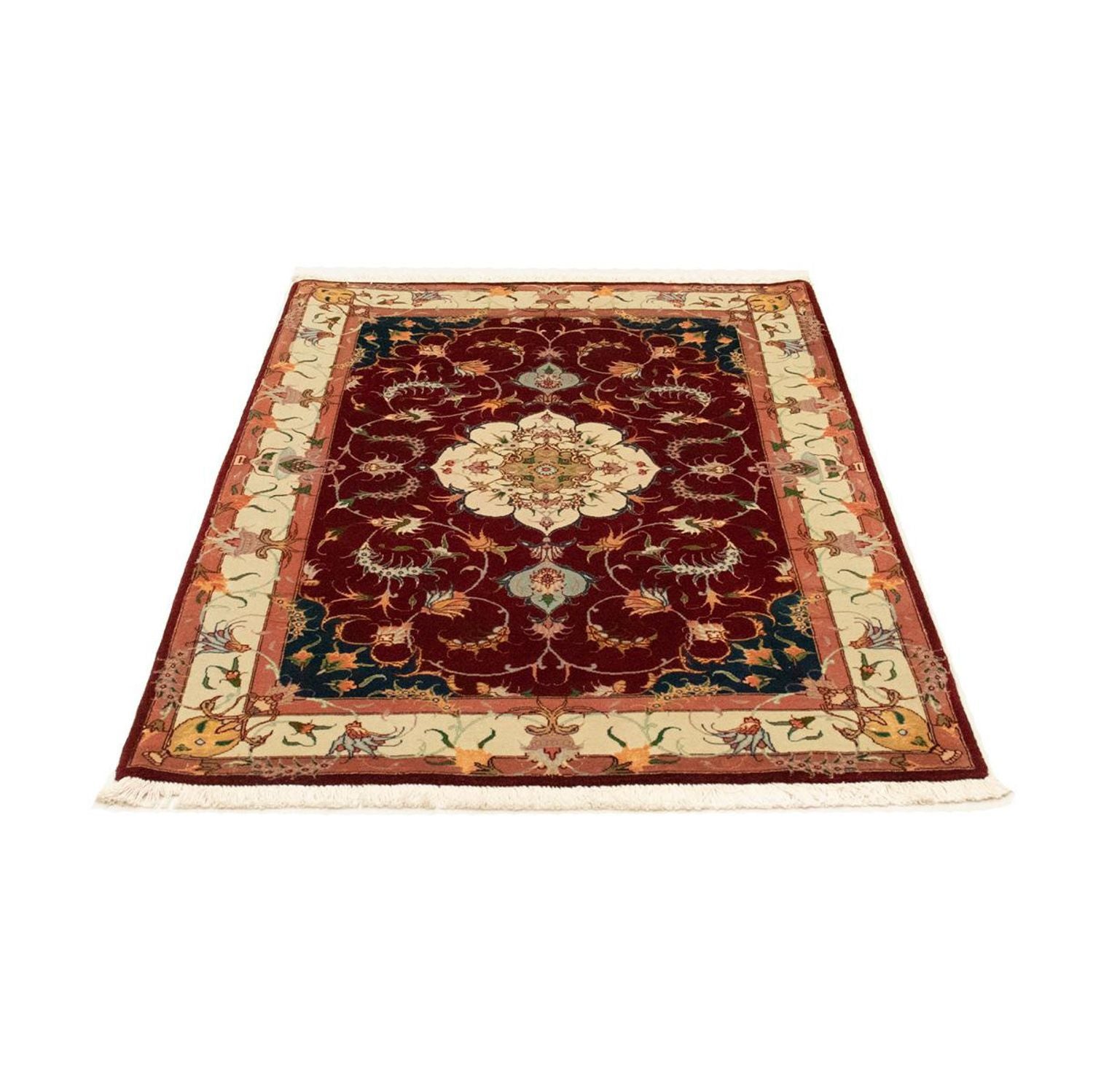 Alfombra Persa - Tabriz - Real - 149 x 100 cm - rojo