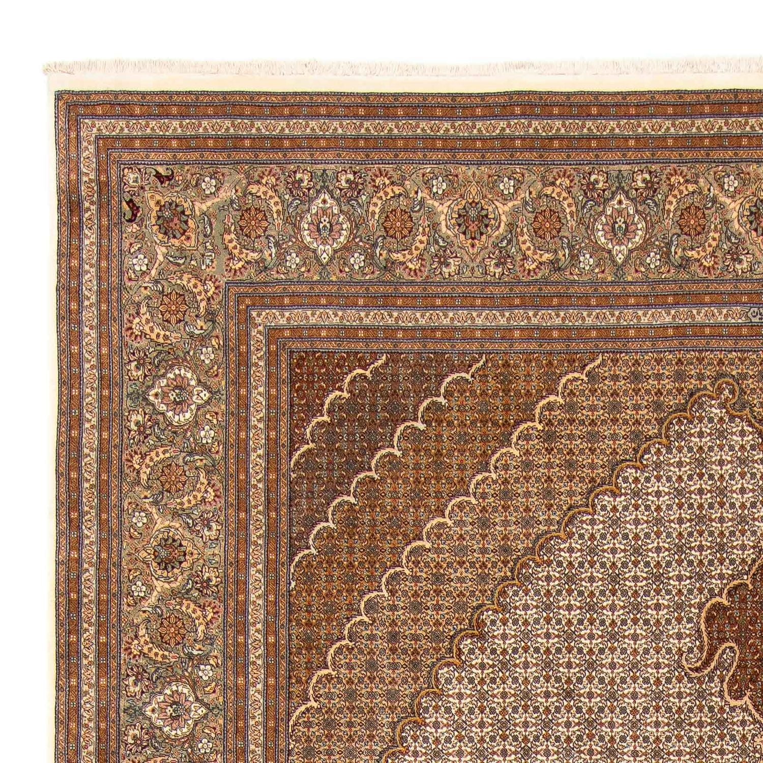 Alfombra persa - Tabriz - 360 x 249 cm - marrón claro