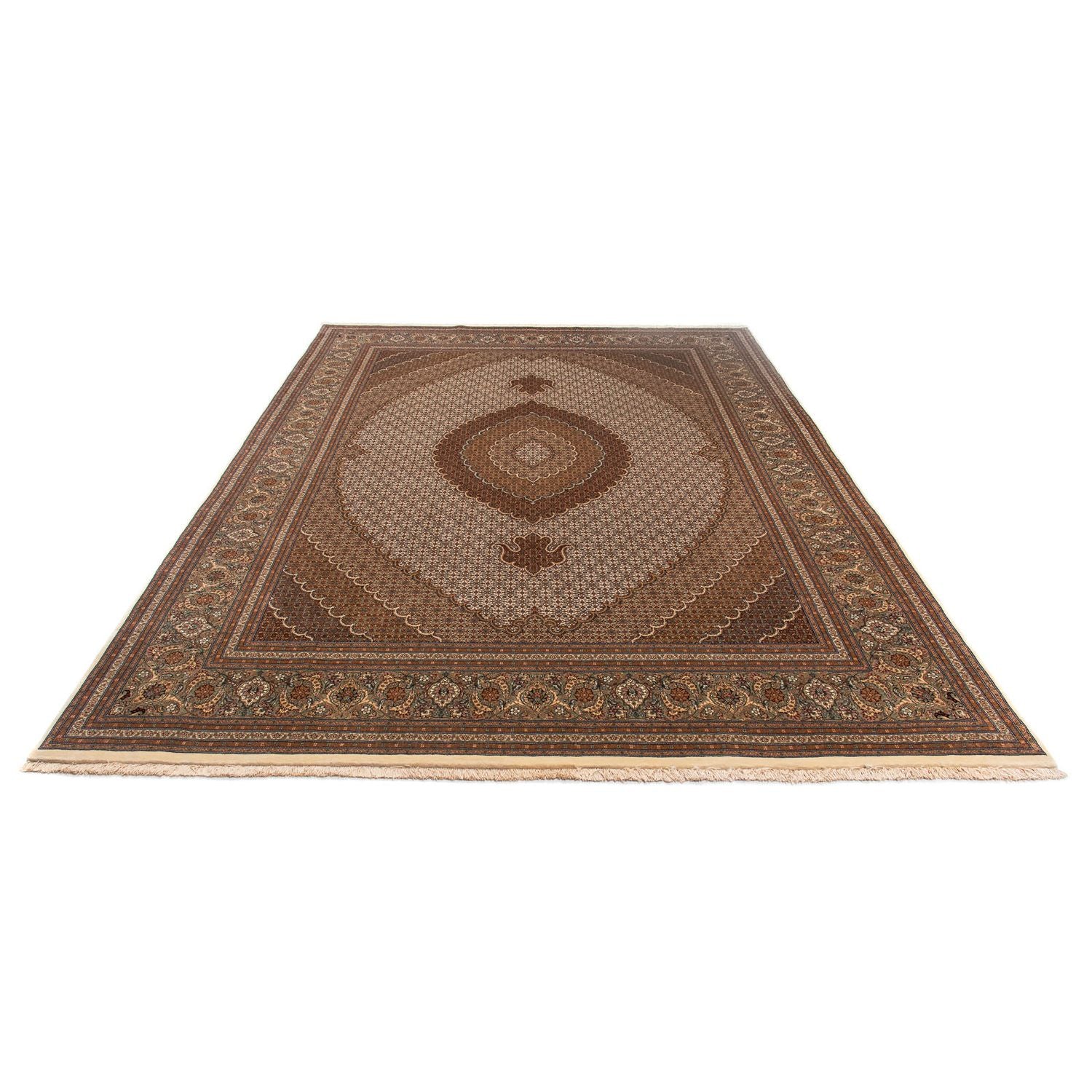 Alfombra persa - Tabriz - 360 x 249 cm - marrón claro