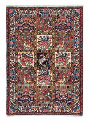 Alfombra persa - Nómada - 153 x 105 cm - rojo claro