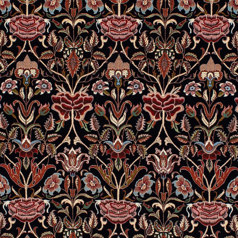 Alfombra persa - Ghom - 210 x 132 cm - azul oscuro