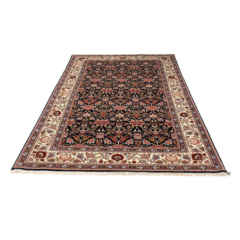 Alfombra persa - Ghom - 210 x 132 cm - azul oscuro