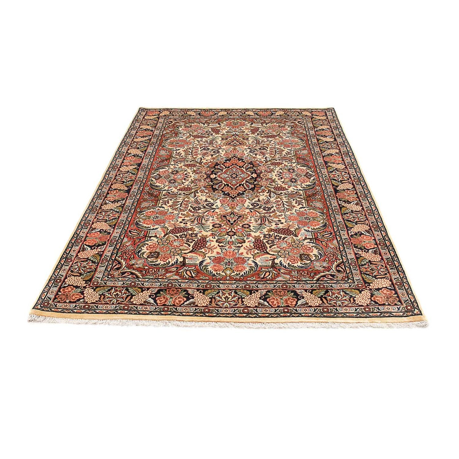 Alfombra persa - Bidjar - 206 x 137 cm - beige
