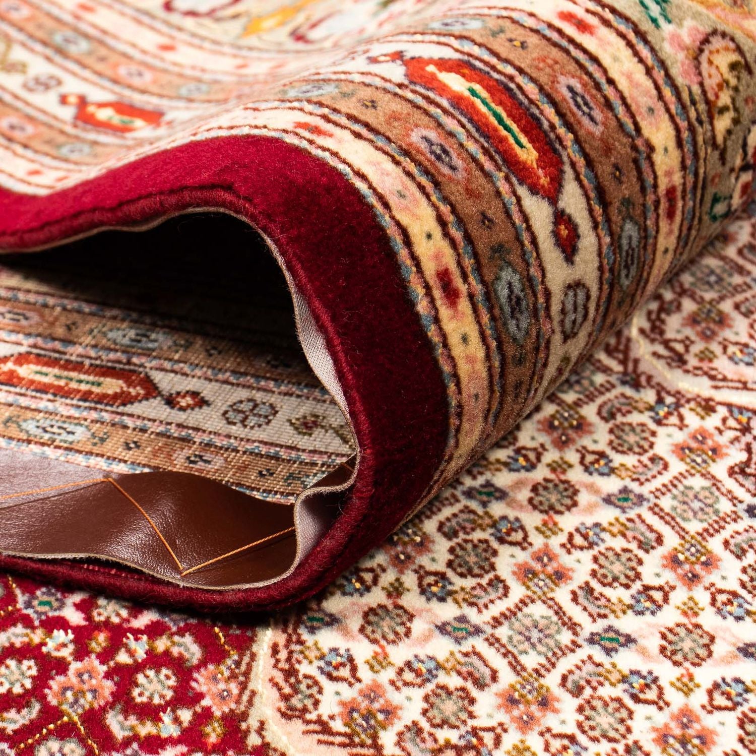 Alfombra persa - Tabriz - 400 x 298 cm - rojo oscuro