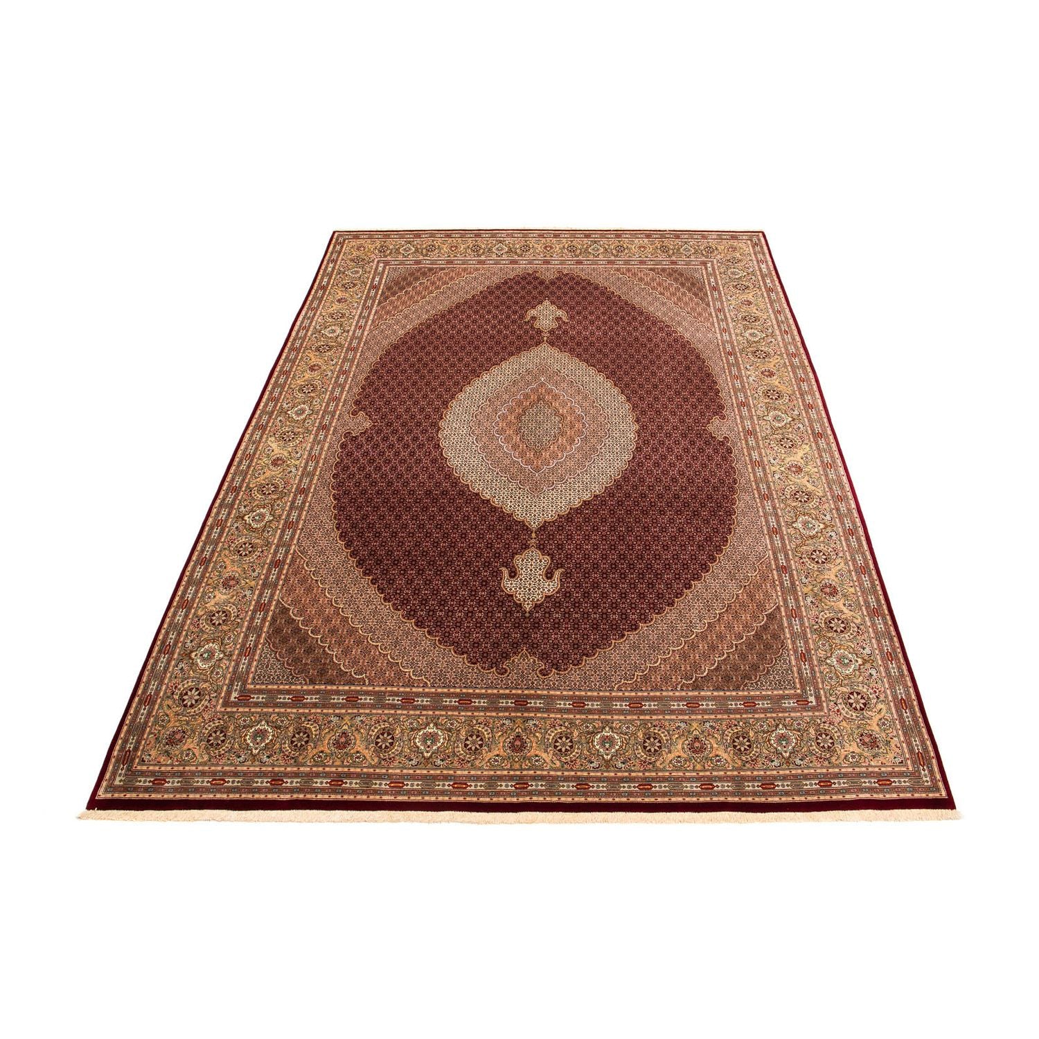 Alfombra persa - Tabriz - 400 x 298 cm - rojo oscuro