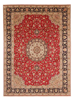 Alfombra Persa - Tabriz - Real - 400 x 300 cm - rojo oscuro