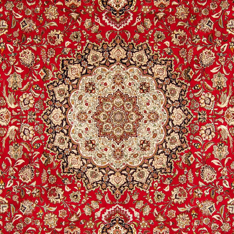 Alfombra Persa - Tabriz - Real - 400 x 300 cm - rojo oscuro