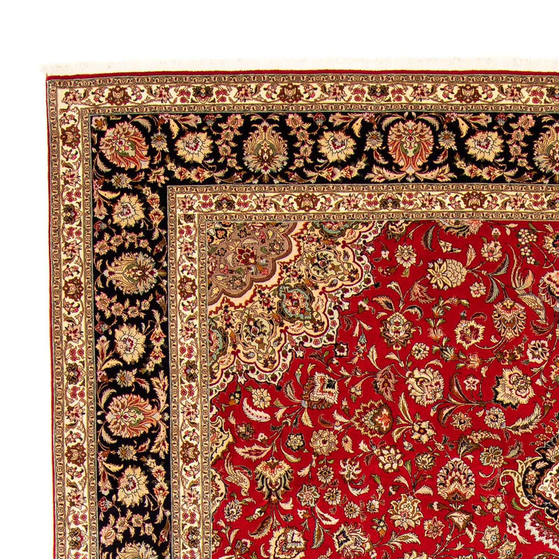 Alfombra Persa - Tabriz - Real - 400 x 300 cm - rojo oscuro