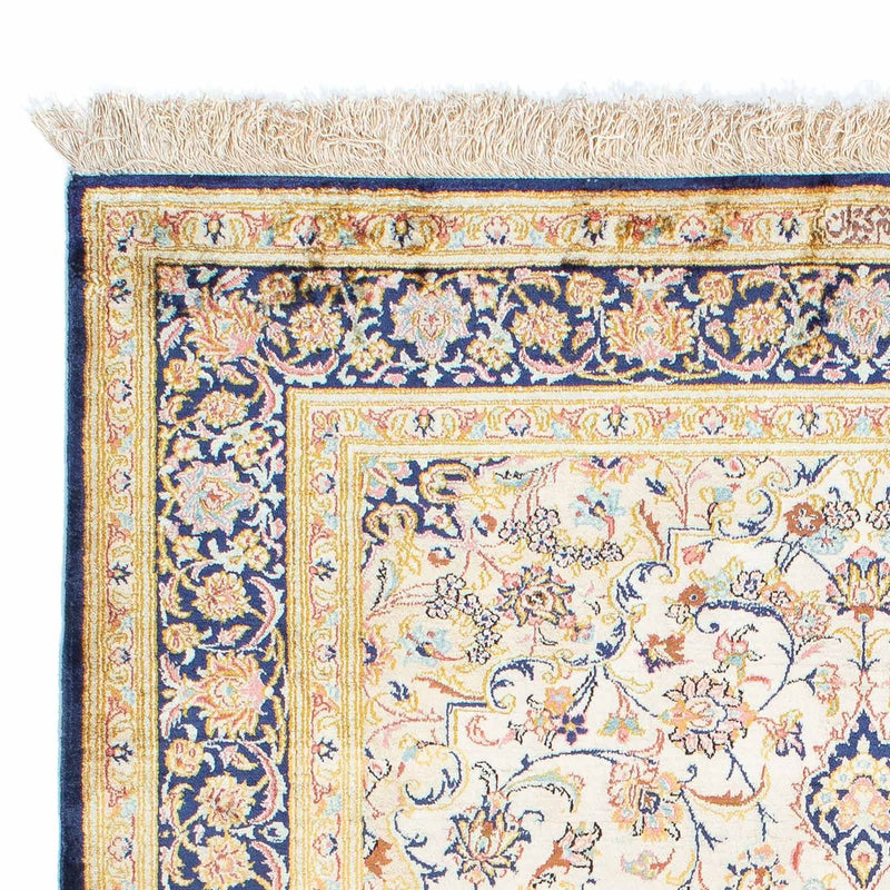 Alfombra persa - Ghom - 152 x 102 cm - beige
