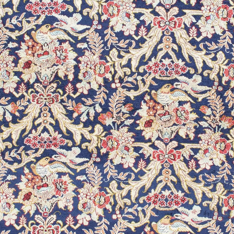 Alfombra persa - Ghom - 154 x 103 cm - azul oscuro
