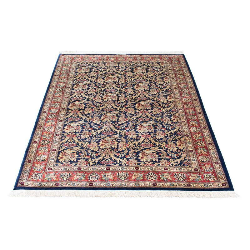 Alfombra persa - Ghom - 154 x 103 cm - azul oscuro
