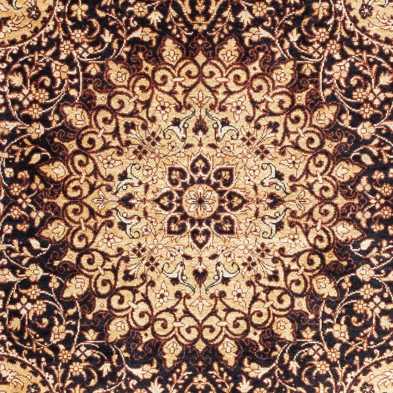 Alfombra persa - Ghom - 118 x 78 cm - marrón claro