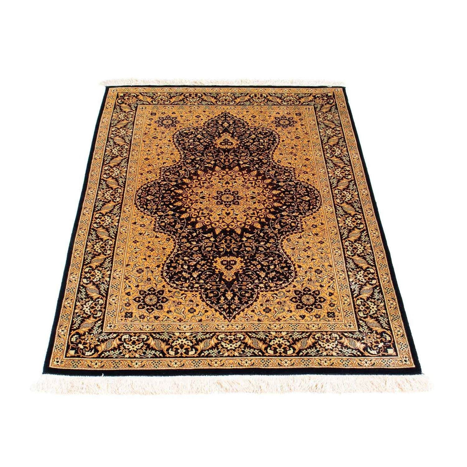 Alfombra persa - Ghom - 118 x 78 cm - marrón claro